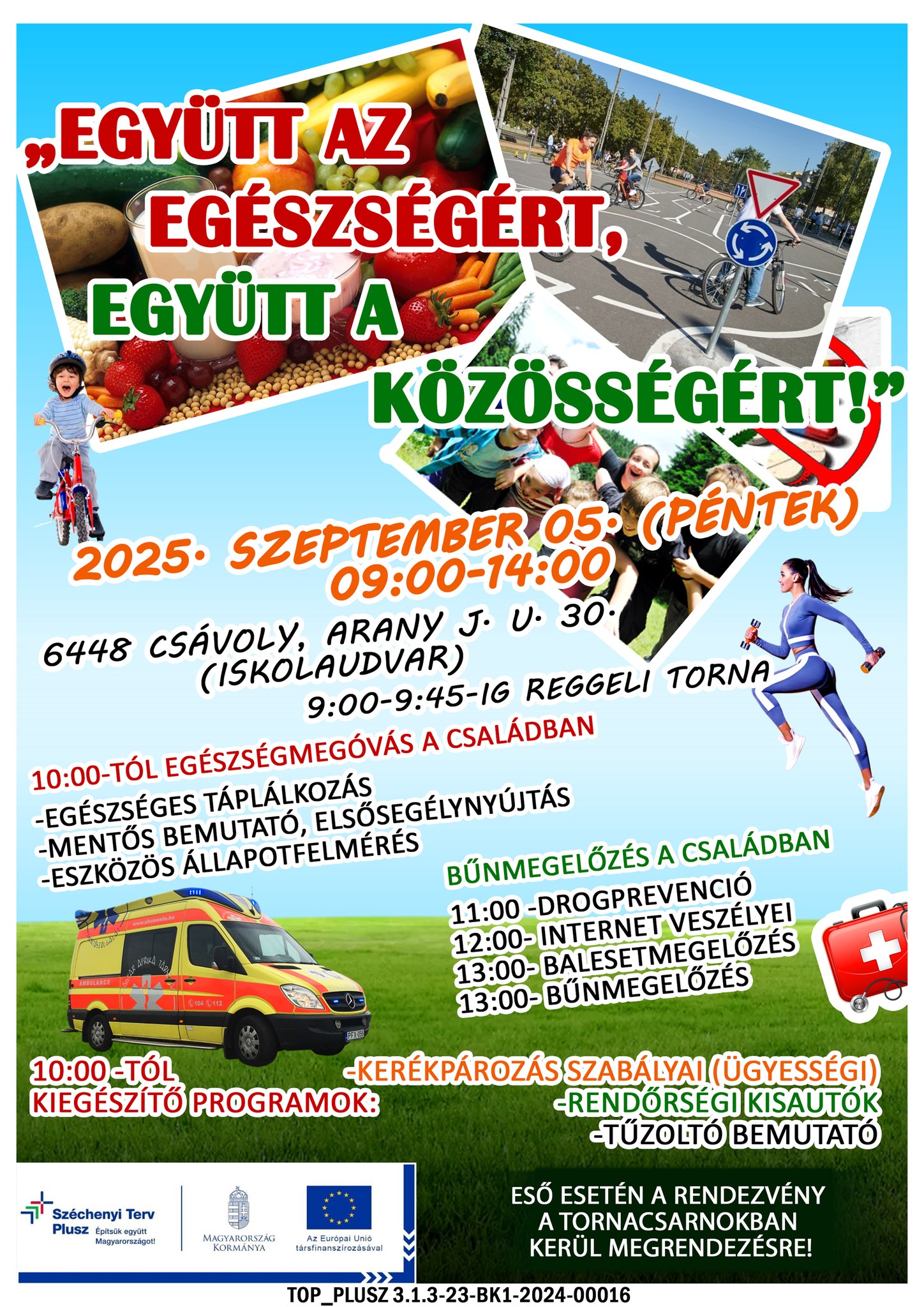 Családi nap Csávolyon_Együtt az egsészégért, együtt a közösségért!