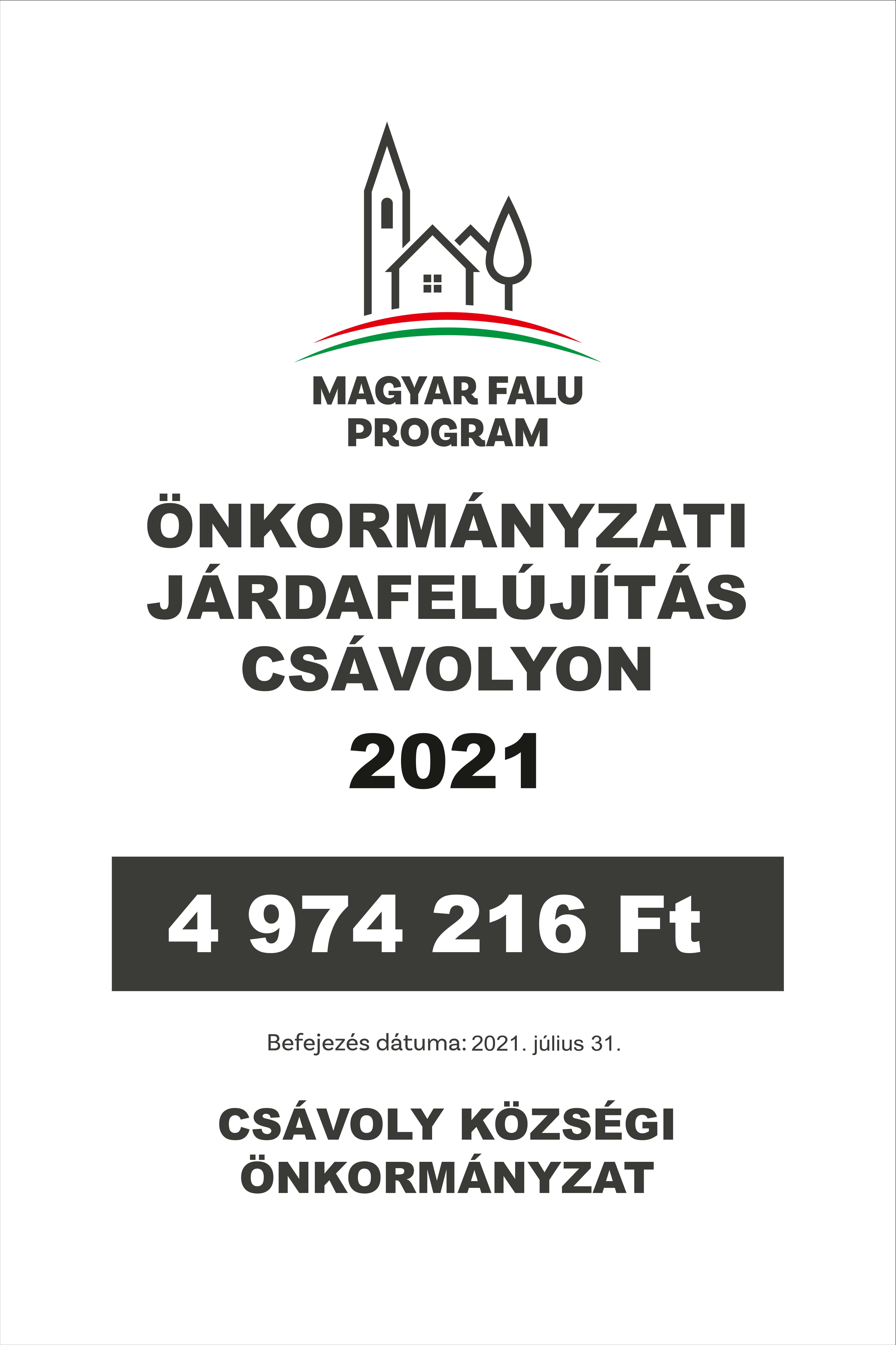 Önkormányzati járdafelújítás Csávolyon (3081670151)