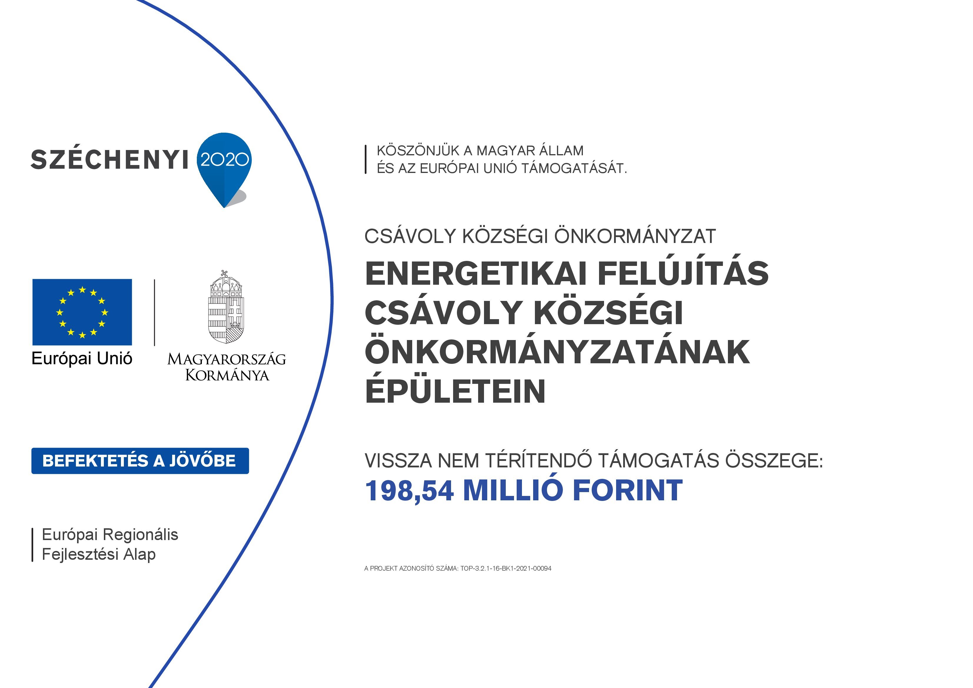 Energetikai felújítás Csávoly Községi Önkormányzat épületein