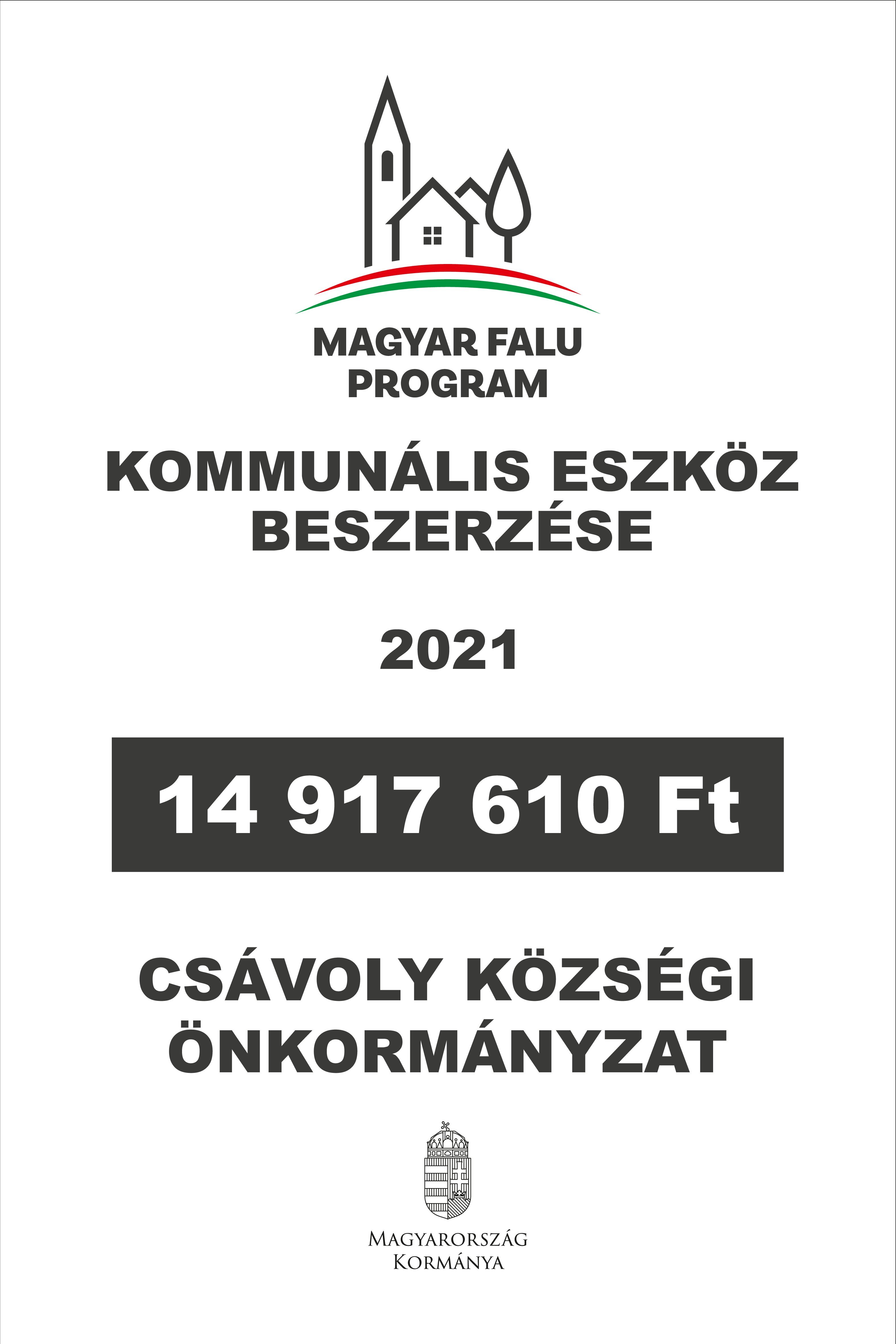 Kommunális eszközök beszerzése Csávolyon (3290048349)