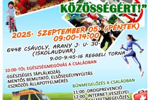 Családi nap Csávolyon_Együtt az egsészégért, együtt a közösségért!