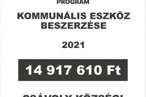 Kommunális eszközök beszerzése Csávolyon (3290048349)